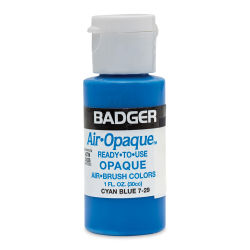 Badger Air-Opaque Airbrush Color - 1 oz, Cyan Blue