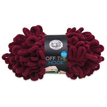 Open in modal - Lion Brand Off The Hook Yarn - Cherry Bomb