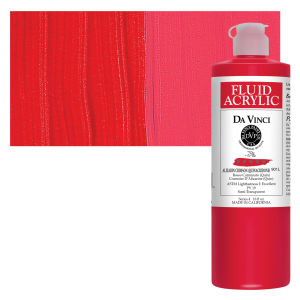 Da Vinci Fluid Acrylics - Alizarin Crimson, 16 oz bottle