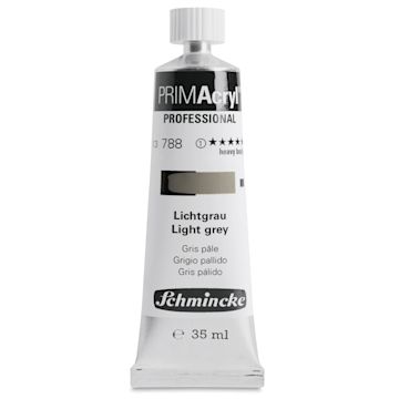 Open in modal - Schmincke Primacryl Professional Acrylic Paint - Light Grey, 35 ml Tube