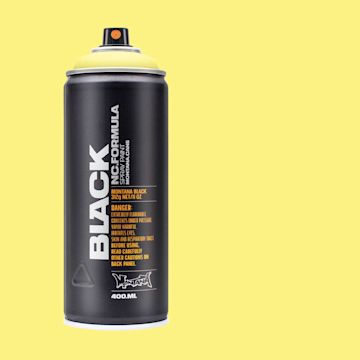 Open in modal - Montana Black Spray Paint - True Yellow 50%, 400 ml can with swatch