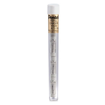 Pentel Graph Gear Eraser Refills - Upright tube holding 4 Eraser Refills
