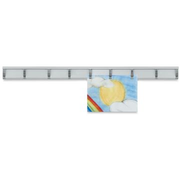 Open in modal - Aluminum Clip Display Rail - 36", With Clips