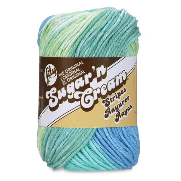Lily Sugar N' Cream Yarn - 2 oz, 4-Ply, Country Stripes