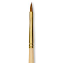 Silver Brush Silver Kolinsky Red Sable Brush - Short Handle, Pointed Filbert, Size 2