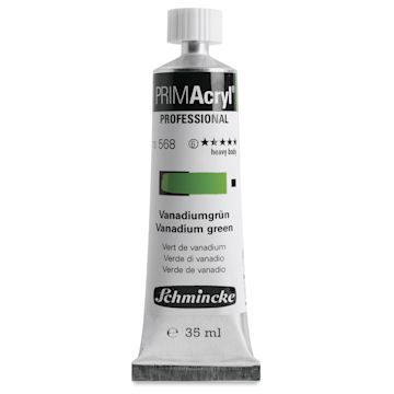 Open in modal - Schmincke Primacryl Professional Acrylic Paint - Vanadium Green, 35 ml Tube