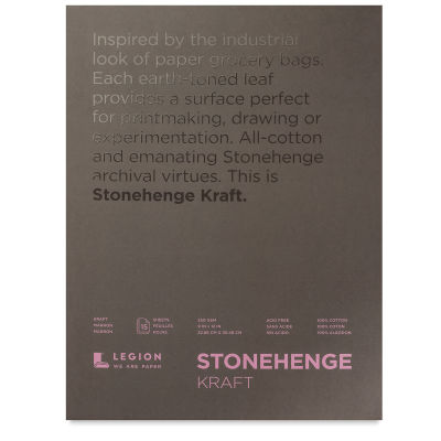 Stonehenge Kraft Paper Pads - Cover of pad
