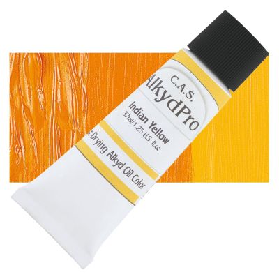 CAS AlkydPro Fast-Drying Alkyd Oil Color - Indian Yellow, 37 ml tube