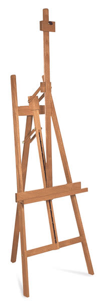 Cascade Easel - Left angled view of Easel with mast extended