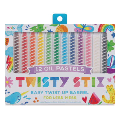Ooly Twisty Stix Oil Pastels - Set of 12 (packaging)