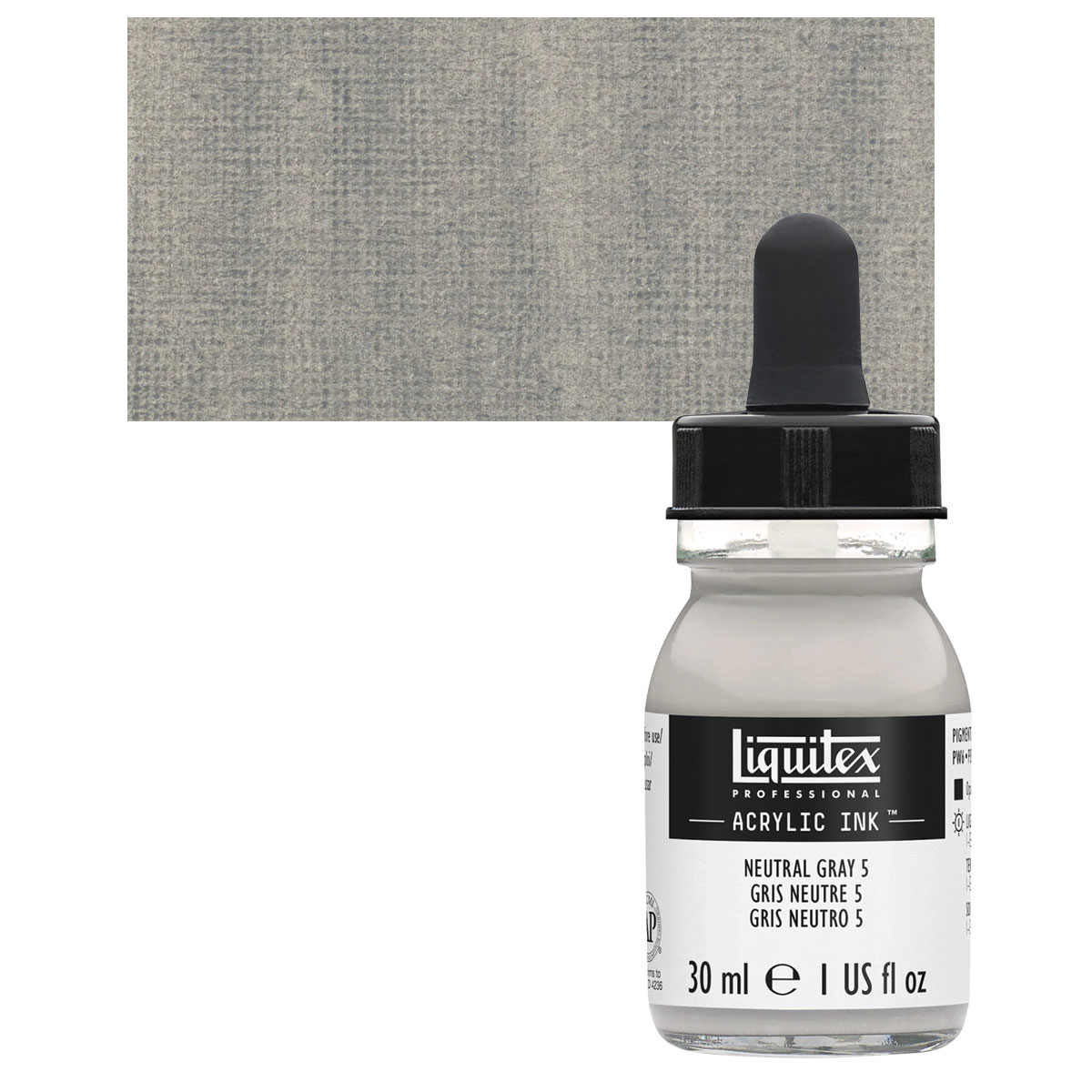 Liquitex Professional Acrylic Ink - 30 ml, Neutral Gray Value 5