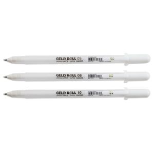 Sakura Gelly Roll Opaque White Pen - Set of 3