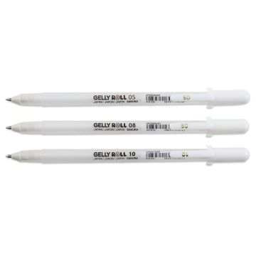 White - Gelly Roll Classic Bold Point Pens 6/Pkg - Sakura