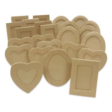 Open in modal - Creativity Street Papier Mache Frames - Assorted Shapes, Classroom Pack of 24