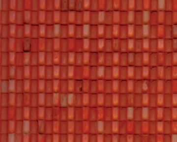 Open in modal - Plastruct Patterned Sheets, Spanish Tile, 1:48 Scale (finished example)