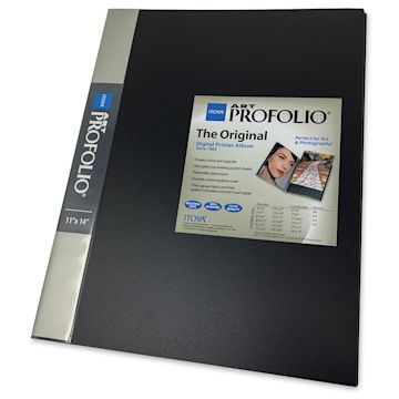 Open in modal - Itoya Original Art Profolio - 14" x 11", Black, Portrait, 24 Pages