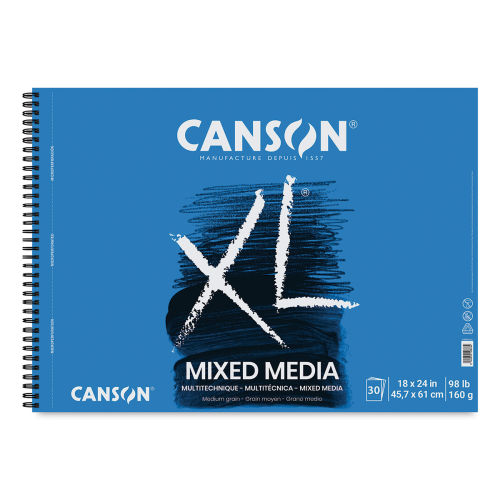 Canson® XL® Mix Media Pad (98lbs./160g.) 18″x 24″ – 30 sheets