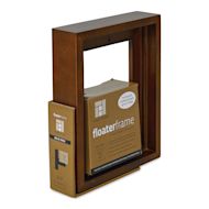 Ampersand Floaterframe - Bold, Walnut, 5" x 7", 7/8" 