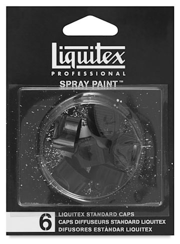 Open in modal - Liquitex Professional Spray Paint Nozzles - Front of blister package of Standard Set of 6
