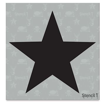 Open in modal - Stencil1 Stencil - Star, 5-3/4'' x 6''