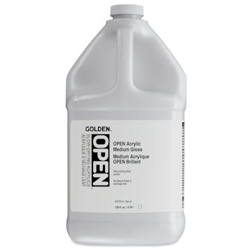 Open in modal - Golden Open Acrylic Medium - Gloss, 128 oz jar