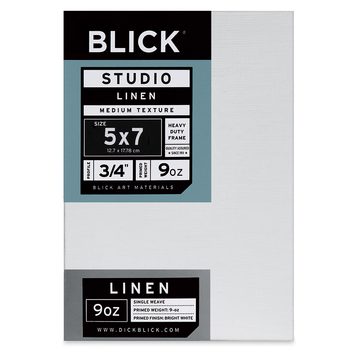 Blick Studio Linen Stretched Canvas - 18 inch x 24 inch, Traditional 3/4 inch Profile, Size: 18 x 24