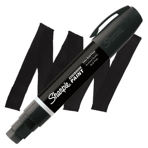 Sharpie Paint Marker Oil Based Black All Sizes Kit with EX Fine, Fine, Medium & Bold