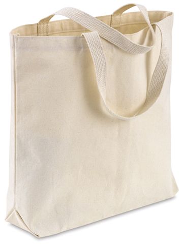 Open in modal - Large Canvas Tote Bag - 16" x 18" x 3"