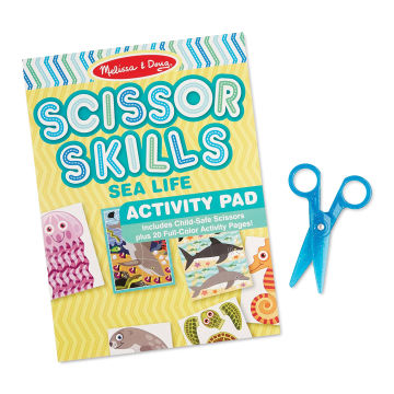 Melissa & Doug Scissor Skills Activity Pad - Sea Life (Activity pad shown with scissors)