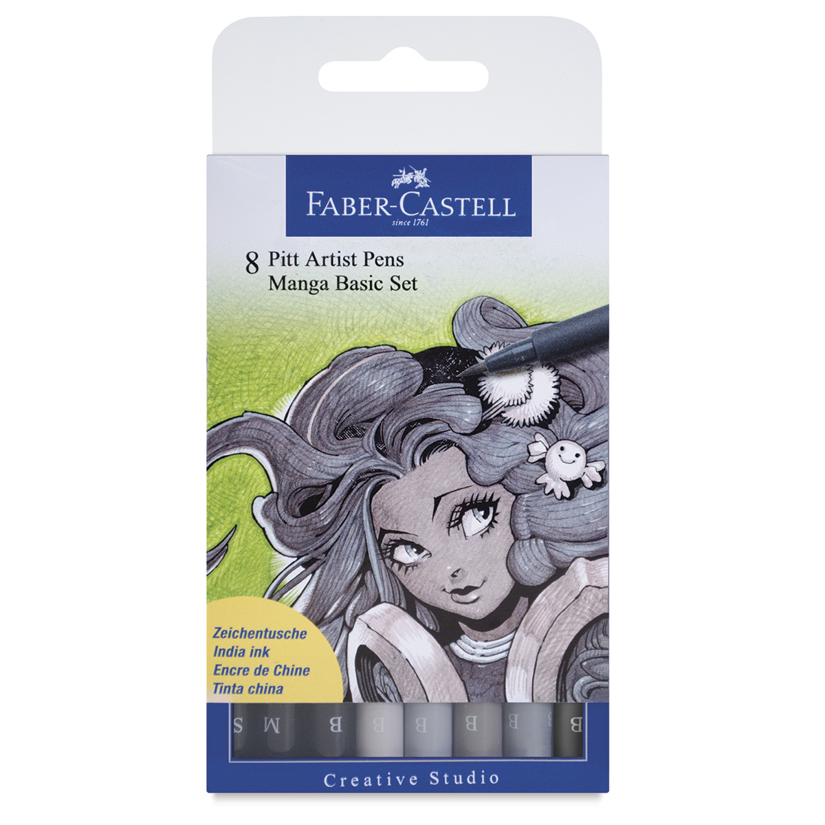 Faber-Castell Pitt Artist Pen® Black - Wallet of 8
