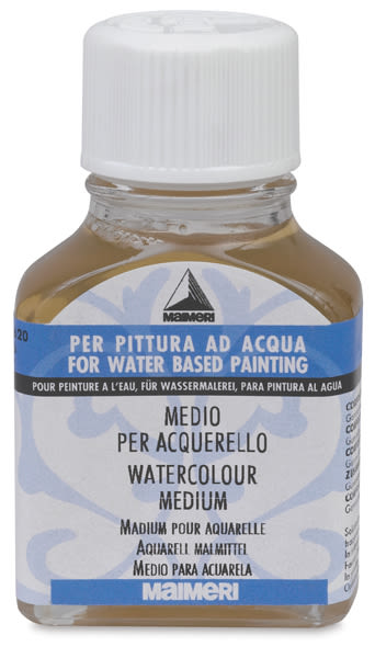 Maimeri Watercolor Medium - Front view of 75 ml bottle