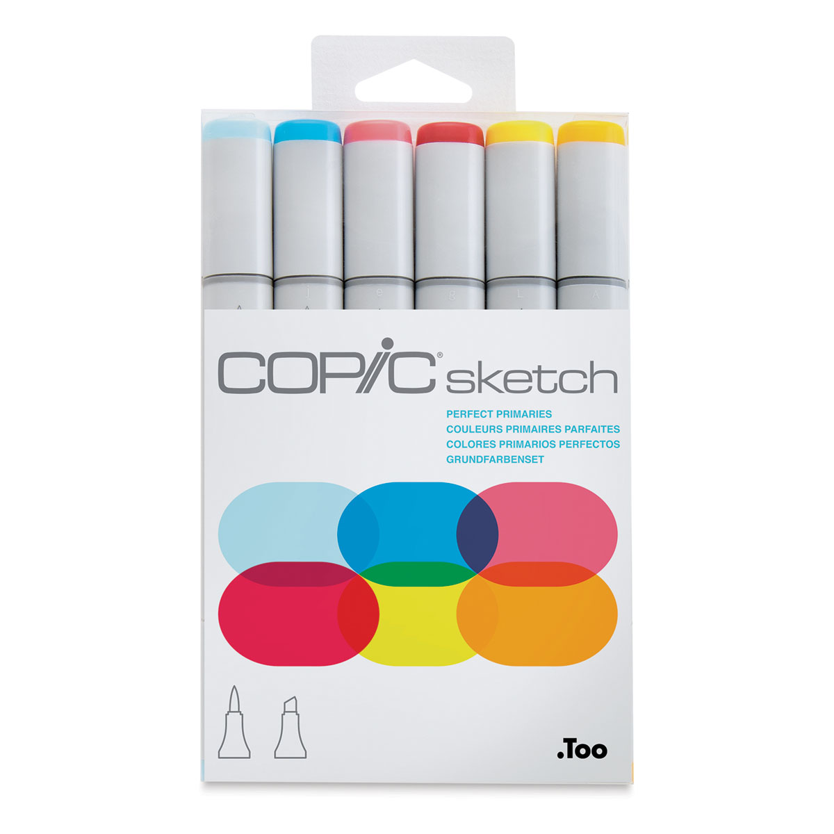 japan Copic Sketch markers,Copic Alcohol Sketch Marker Set, Earth  Essentials, 6 Count,Oval barrel designed for comfort Two Nibs - AliExpress