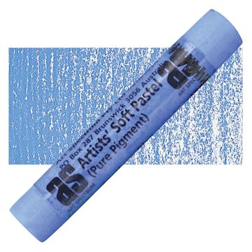 Open in modal - Art Spectrum Artists' Soft Pastel - Spectrum Blue 524T pastel and swatch