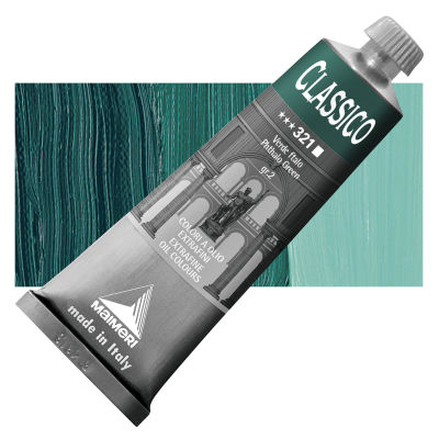 Maimeri Classico Oil Colors - Phthalo Green, 60 ml tube
