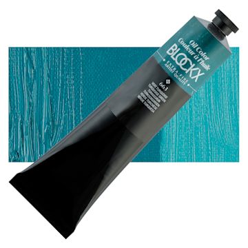 Open in modal - Blockx Artist Oil Color - Turquoise Green, 200 ml tube and swatch