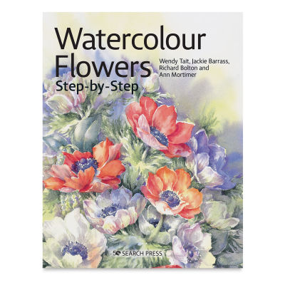 Watercolour Flowers Step-by-Step (book cover)