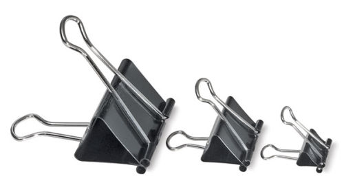  Small Binder Clips, Steel Wire, 5/16 Capacity, 12/Pack [Set  of 8] : Office Products