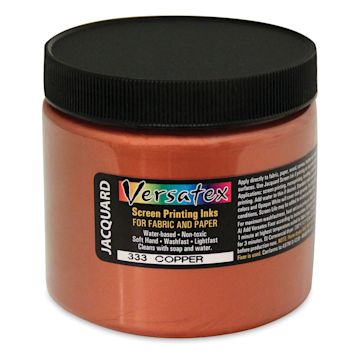 Open in modal - Jacquard Versatex Screen Printing Ink - Pearlized Copper, 16 oz jar