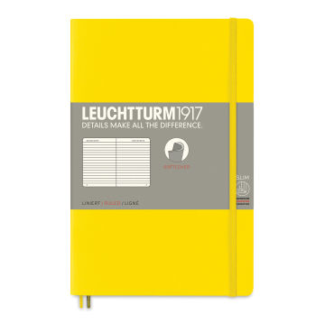 Leuchtturm1917 Ruled Softcover Notebook - Lemon, 5" x 7-1/2"