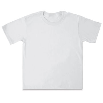First Quality 50/50 T-Shirts, Youth Sizes - White Medium (10-12)