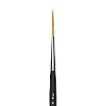 Open in modal - Blick Masterstroke Golden Taklon Brush - Script Liner, Short Handle, Size 2 (close-up)