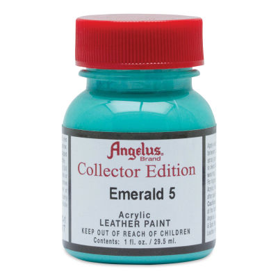 Angelus Acrylic Leather Paint - Emerald 5, Collector Edition, 1 oz