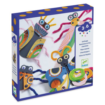 Djeco Le Petit Artist Fuzzy 3D Bugs Kit