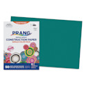 Prang Medium Weight Construction Paper - Turquoise, 12" x 18", Pkg of 50 Sheets