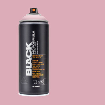 Montana Black Spray Paint - Dummy, 400 ml can with swatch