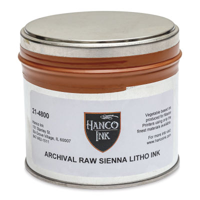 Hanco Standard Palette Litho Ink - 1 lb, Raw Sienna