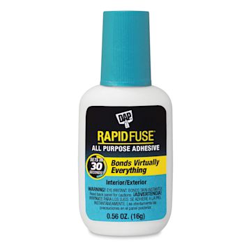 Open in modal - DAP Rapid Fuse - Front of All Purpose Brush applicator .56oz bottle