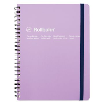 Open in modal - Delfonics Rollbahn Classic Spiral Notebook - Light Purple, A5, cover