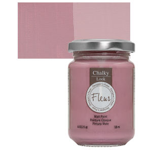 Fleur Chalky Look Paint - Elegant Rose, 4.4 oz jar