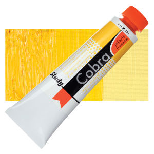 Royal Talens Cobra Study Water Mixable Oil Colors - Permanent Yellow Medium, 40 ml tube